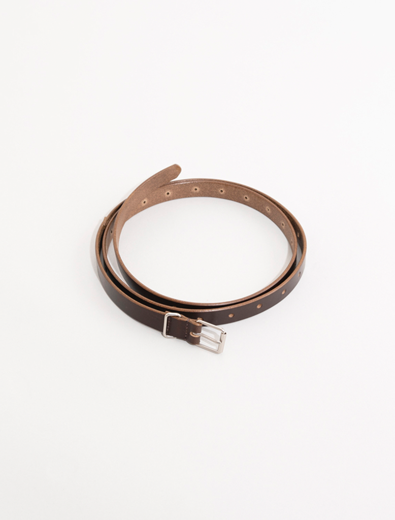 18mm LEATHER BELT - Brn