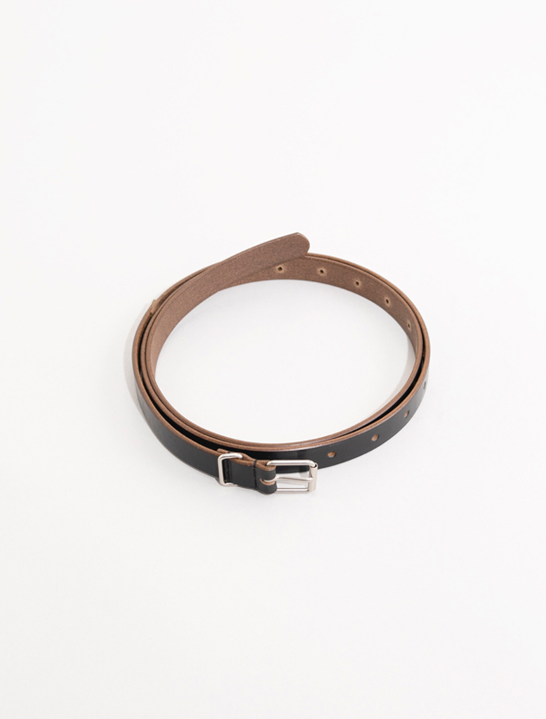 18mm LEATHER BELT - Blk
