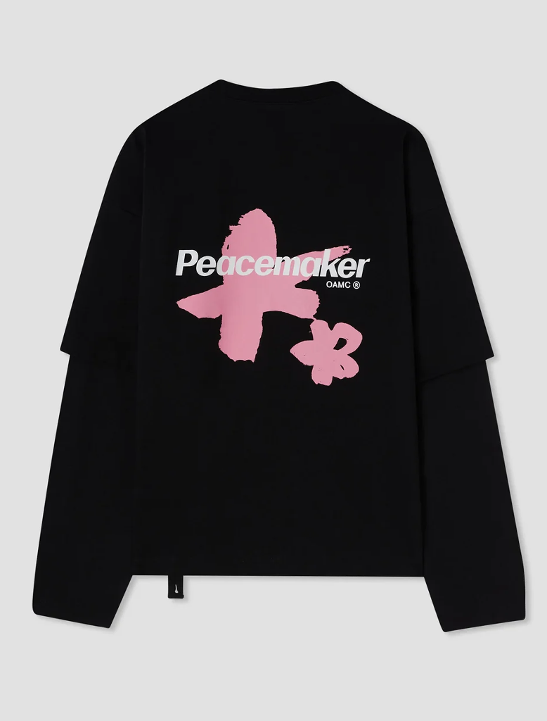 PAINTED DOUBLE LAYER BOXY LS T-SHIRT
