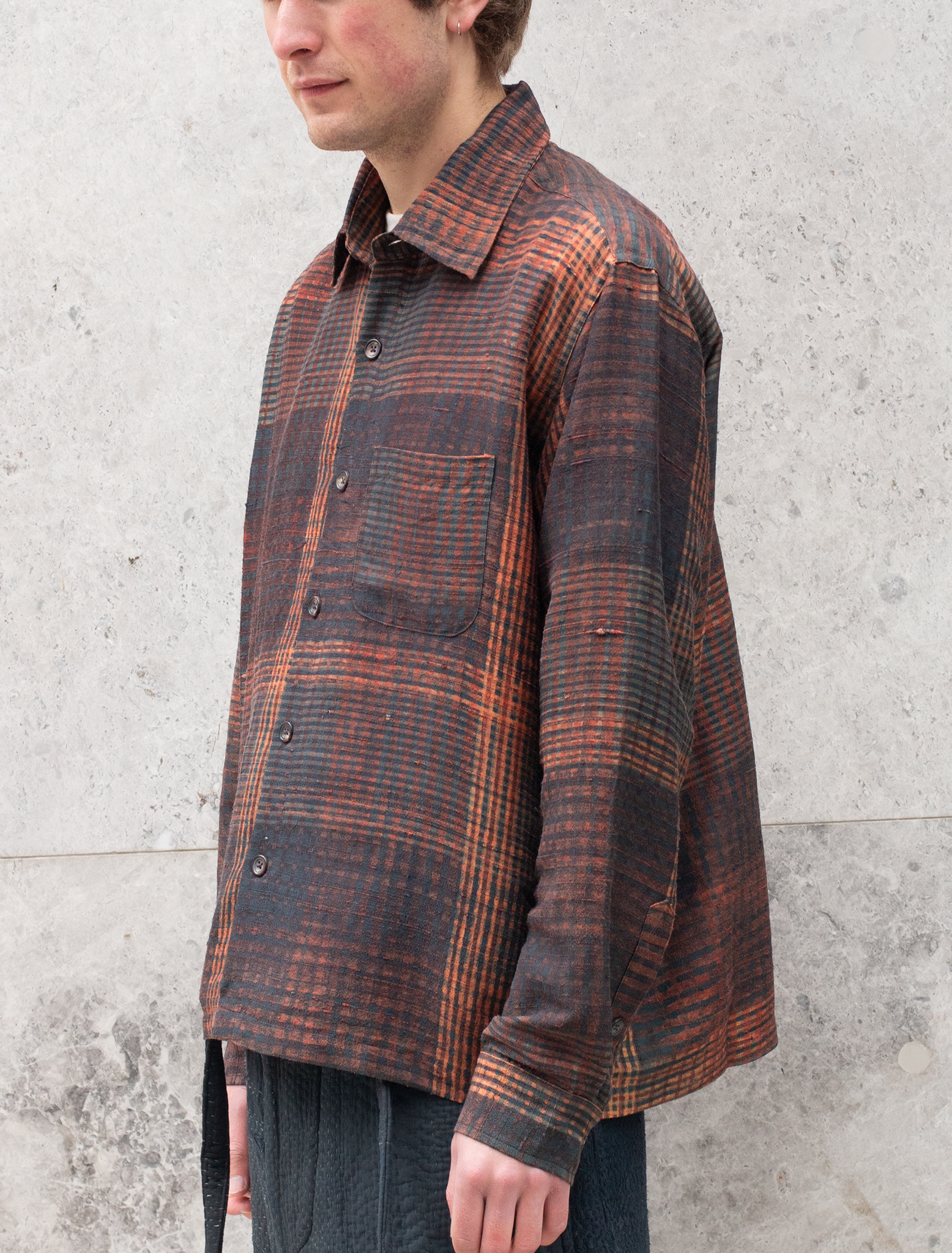 BLOCK PRINTED BOX SHIRT