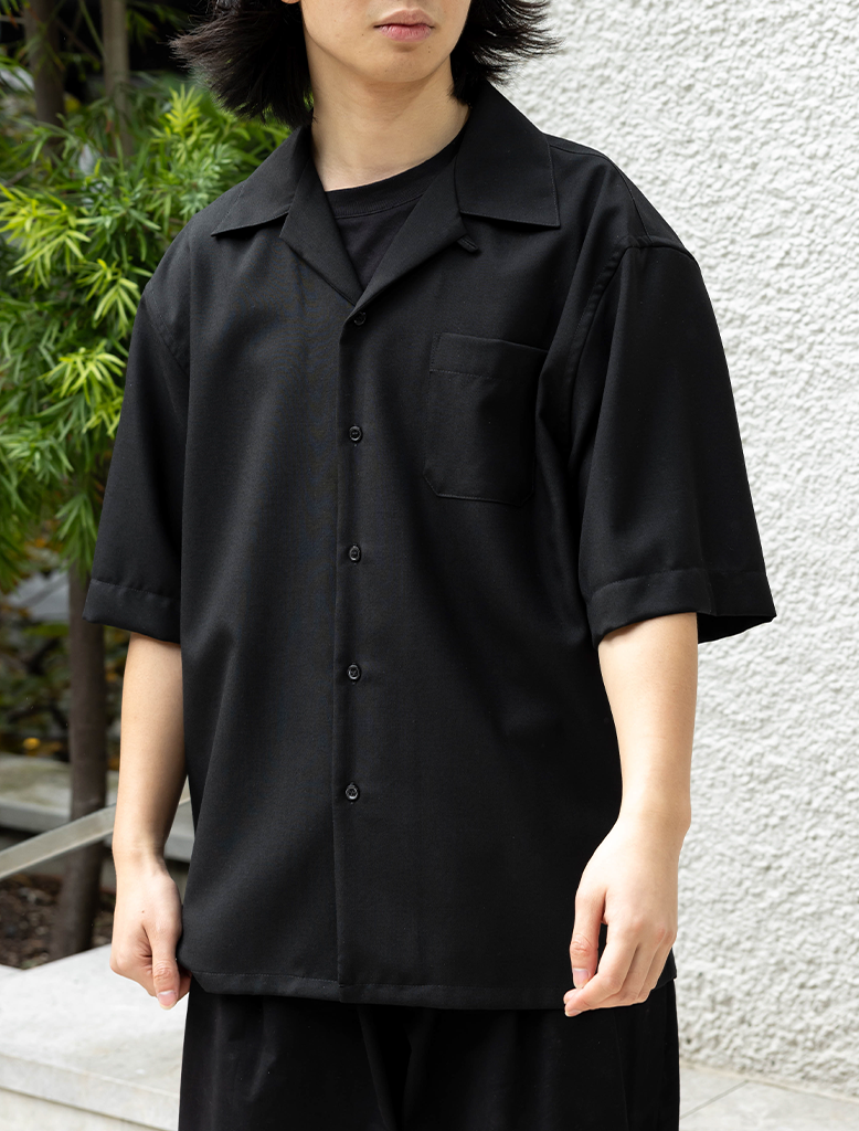 TROPICAL WOOL SS SHIRT