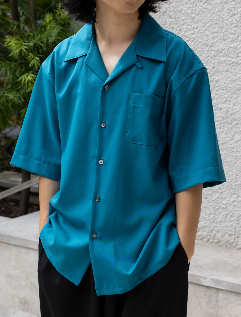 TROPICAL WOOL SS SHIRT