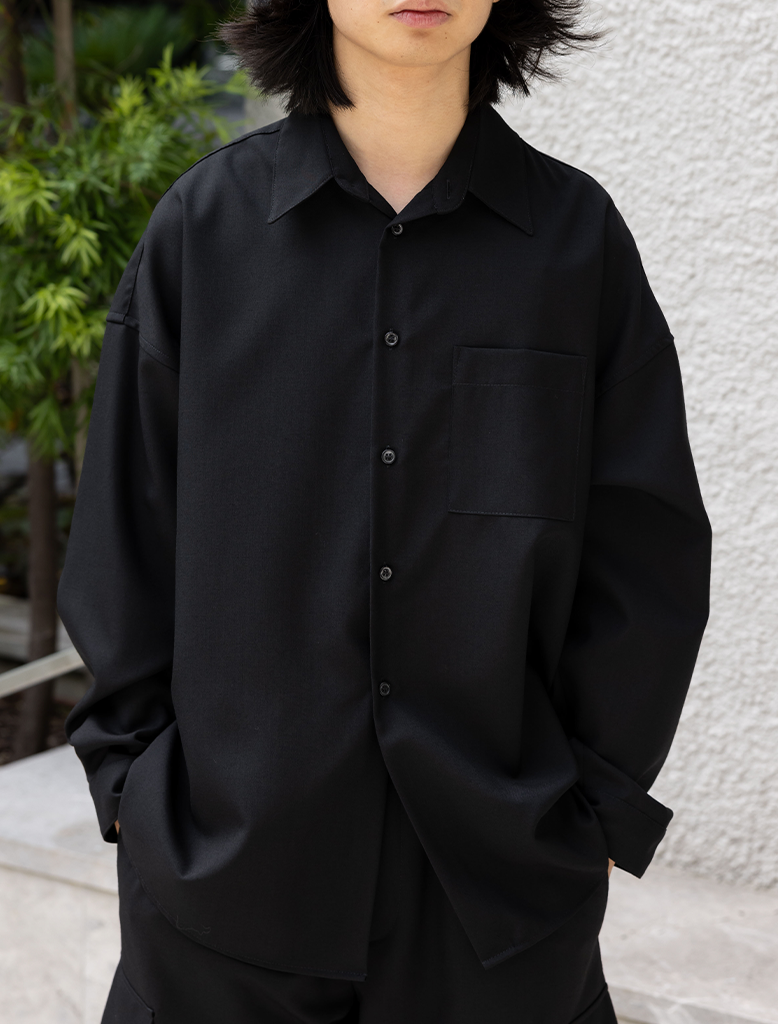TROPICAL WOOL OVERSHIRT