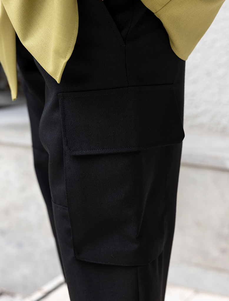 TROPICAL WOOL CARGO PANT