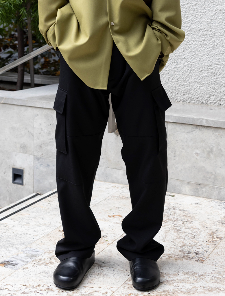 TROPICAL WOOL CARGO PANT