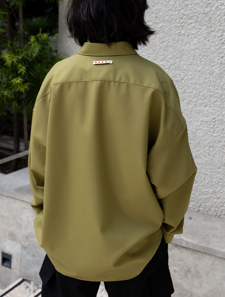 TROPICAL WOOL OVERSHIRT