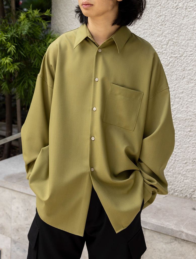 TROPICAL WOOL OVERSHIRT