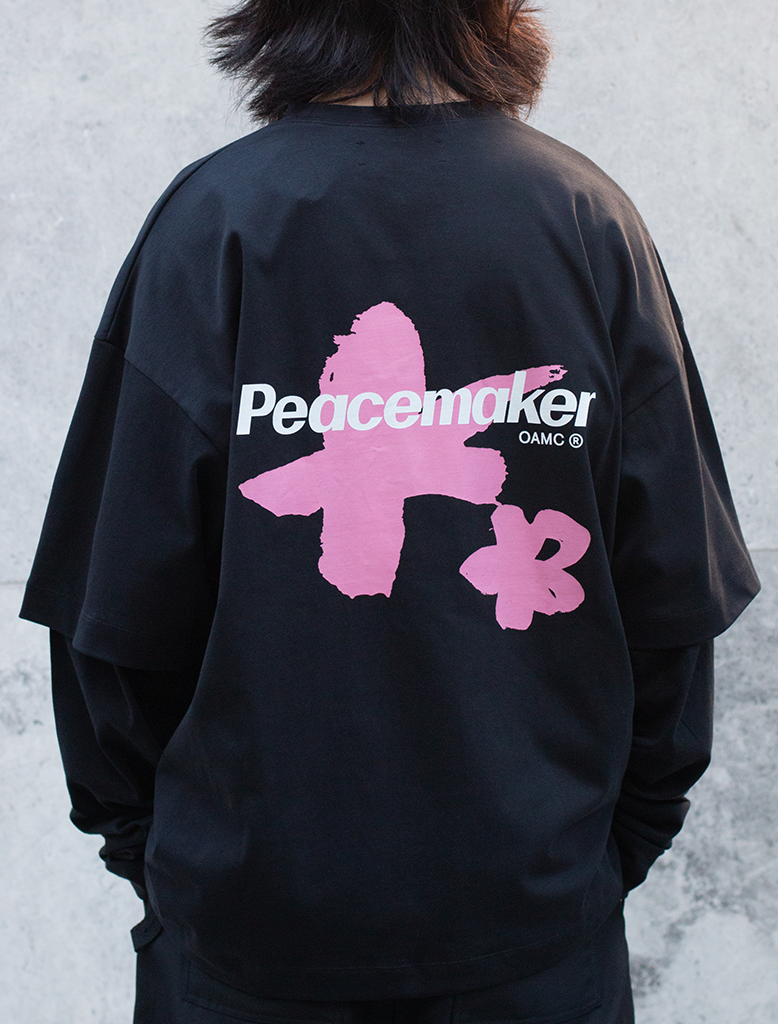 PAINTED DOUBLE LAYER BOXY LS T-SHIRT