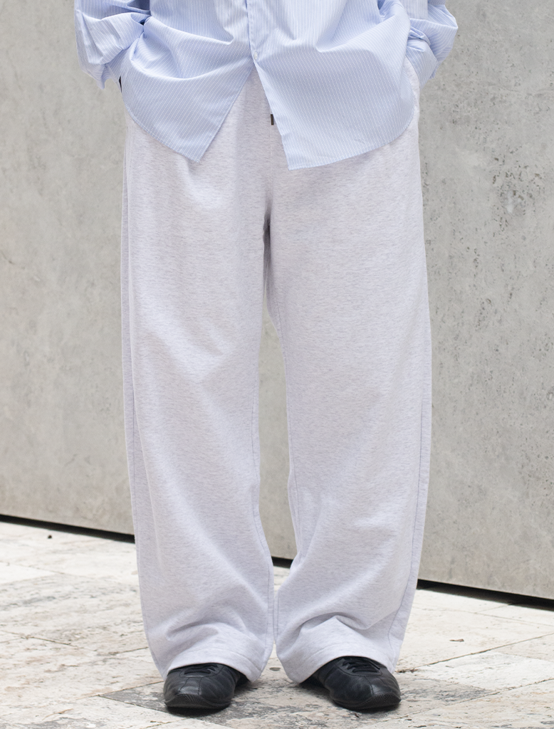 COTTON JERSEY WIDE PANT