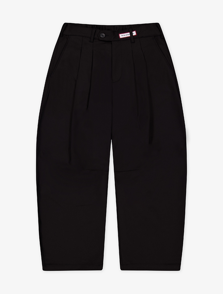 DART-KNEE PLEATED TROUSERS