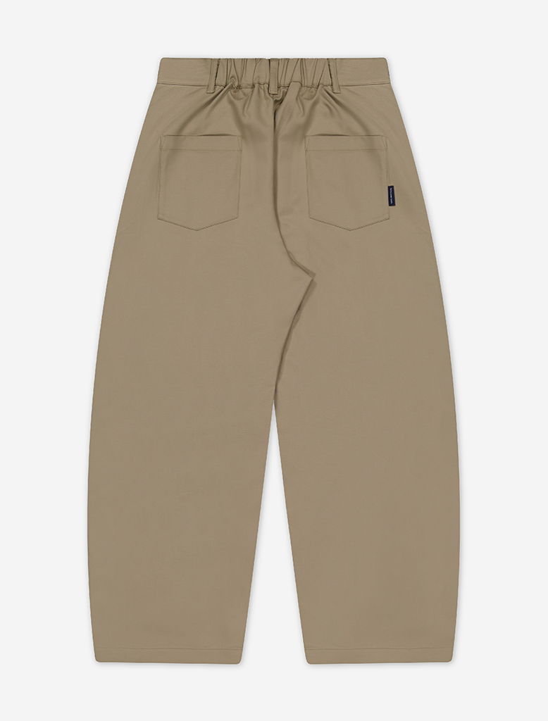 DART-KNEE PLEATED TROUSERS