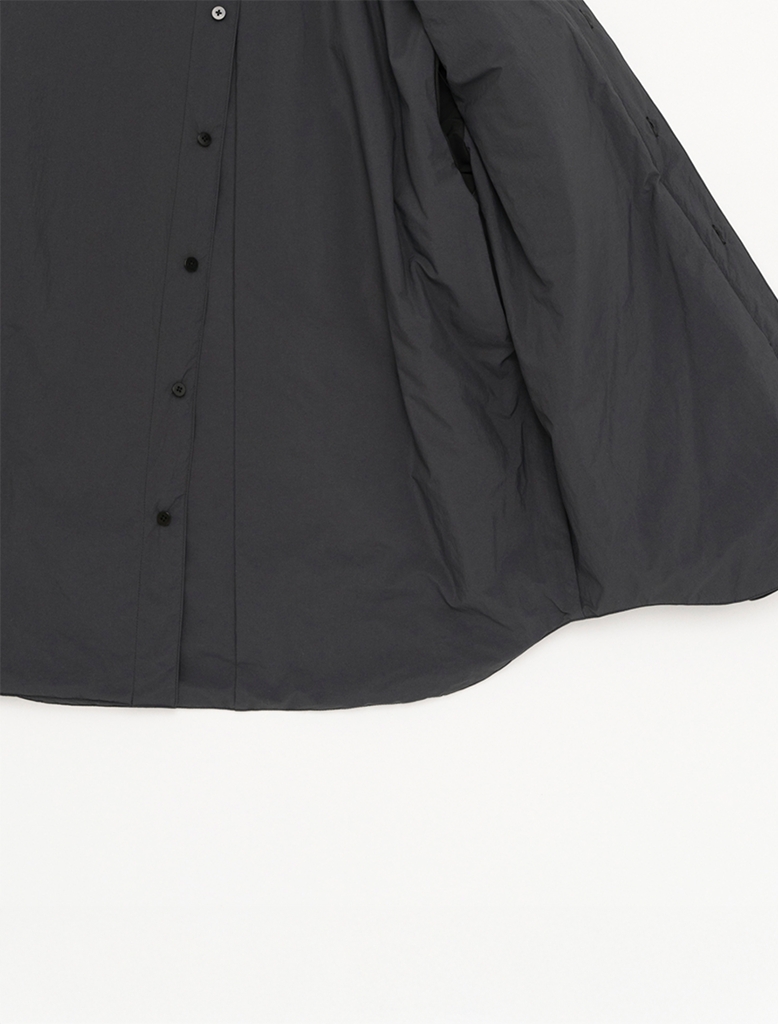 BAND COLLAR PADDED SHIRT