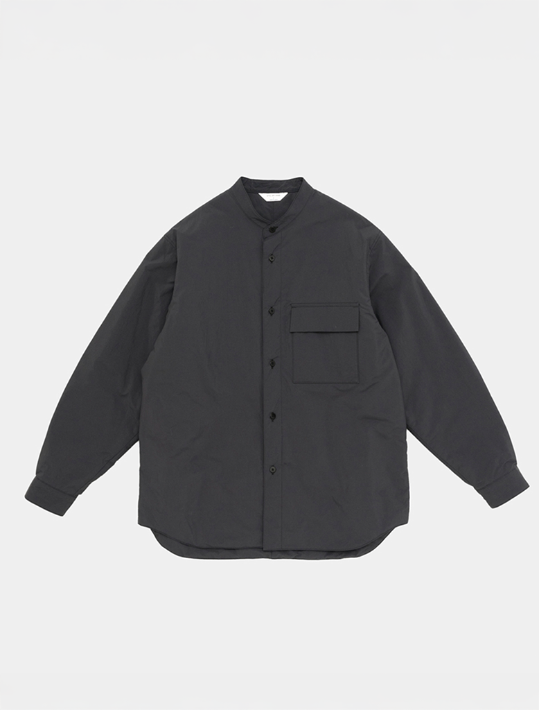 BAND COLLAR PADDED SHIRT