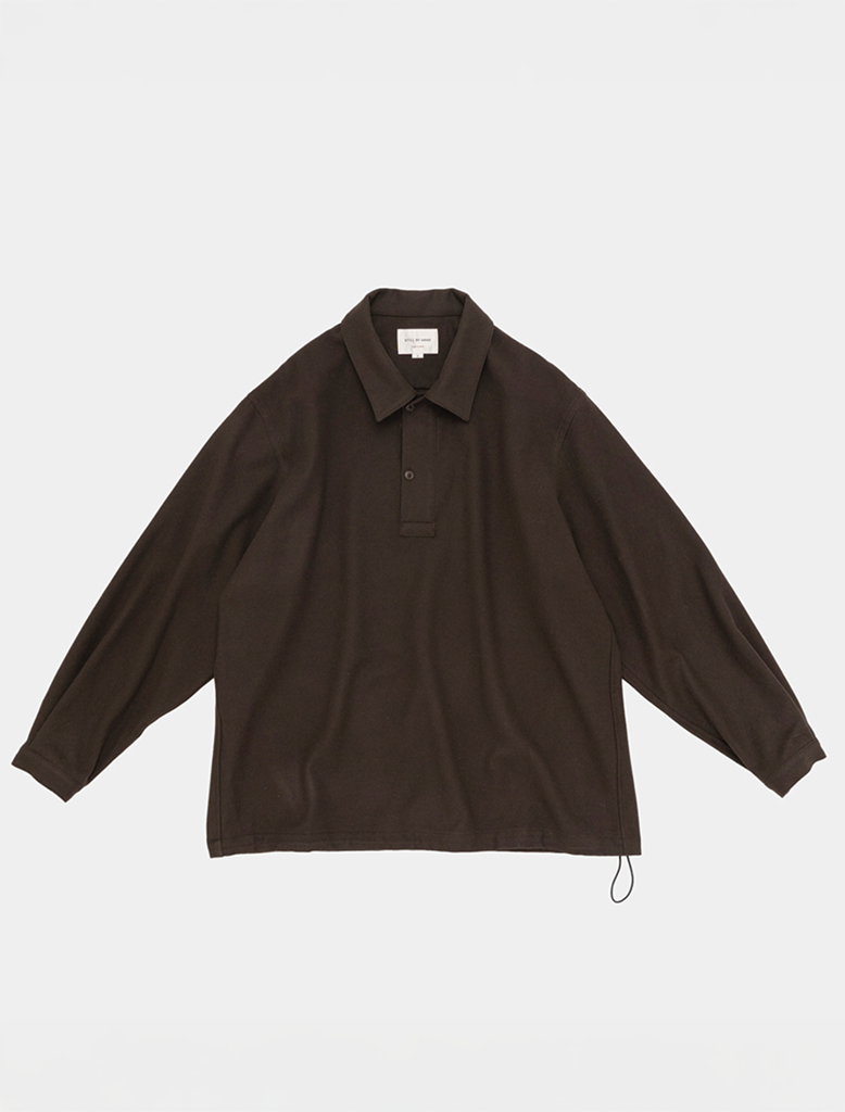 LONG SLEEVE WOOL POLO