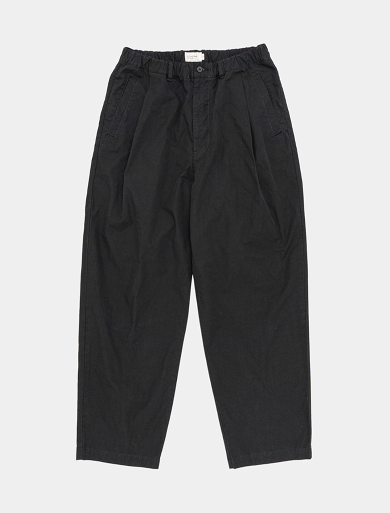 GARMENT DYED DEEP TUCK PANTS