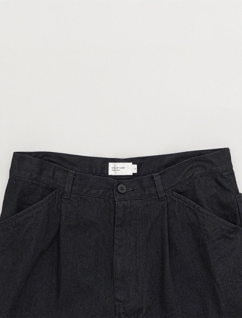 12oz DENIM 1 TUCK PANTS