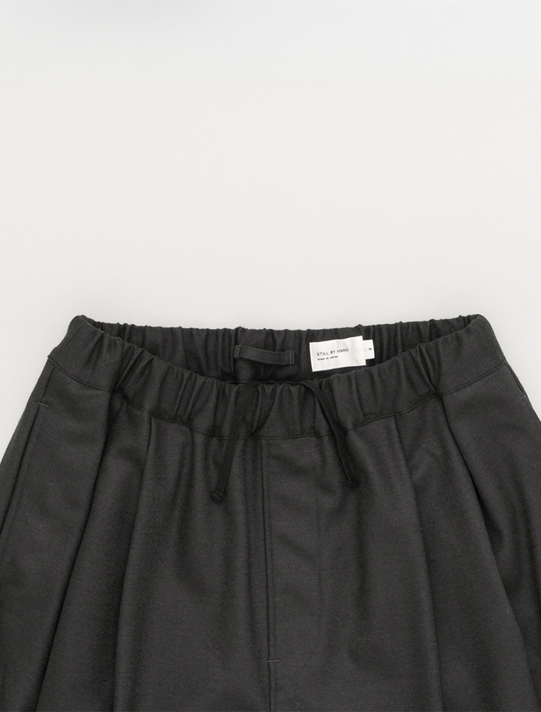 WOOL JERSEY 2 TUCK PANT