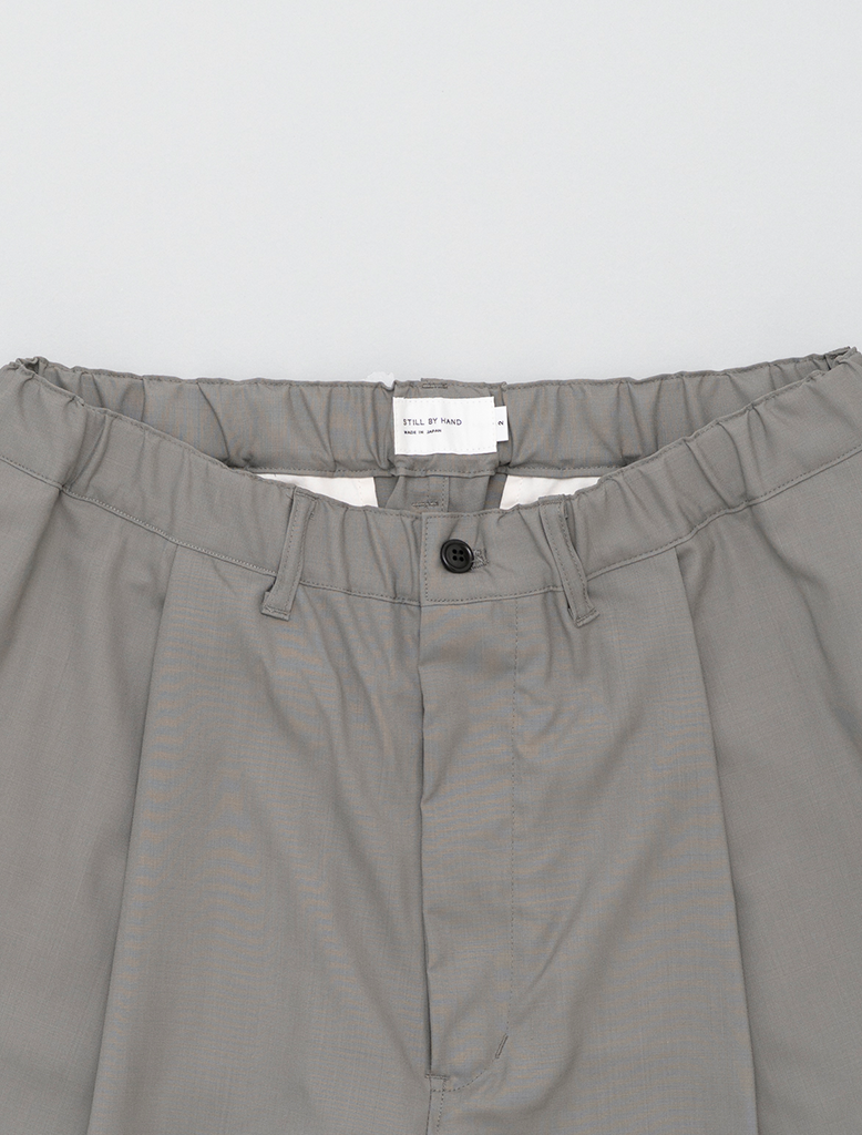 SUMMER WOOL WIDE PANTS