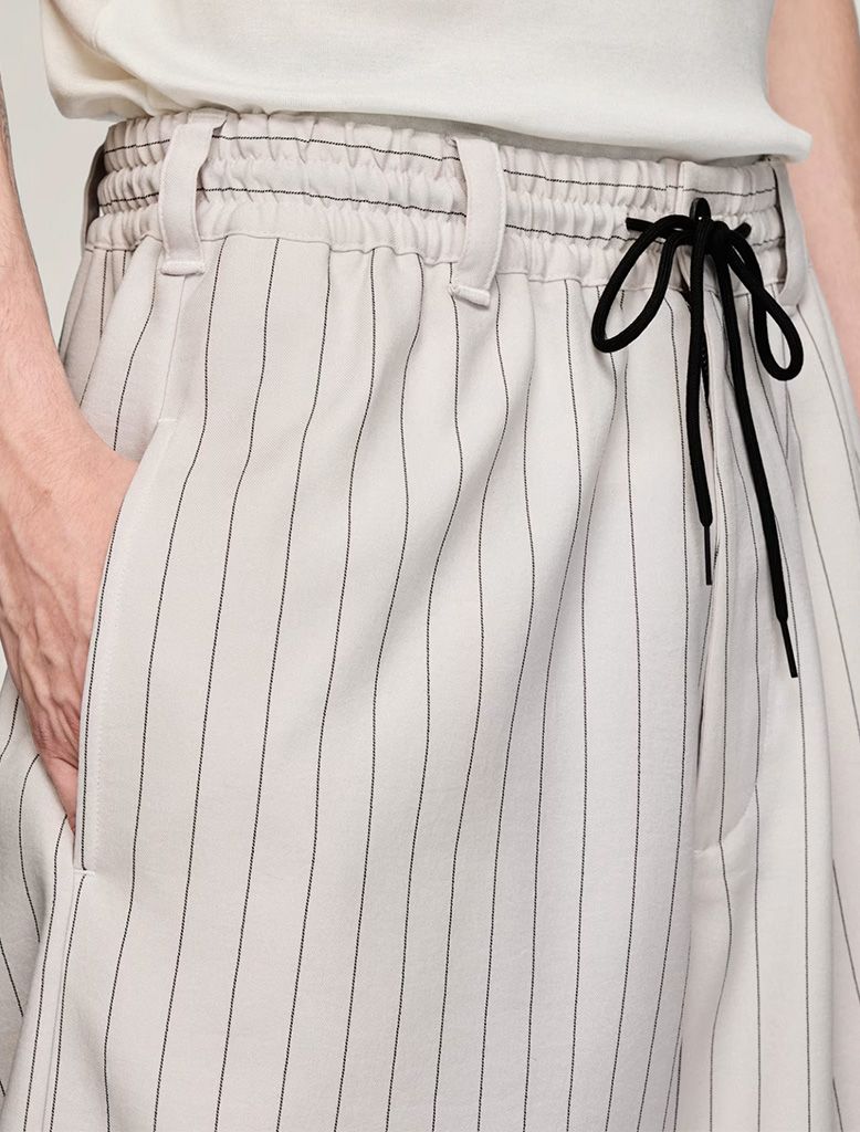 PINSTRIPE UNIFORM SHORTS