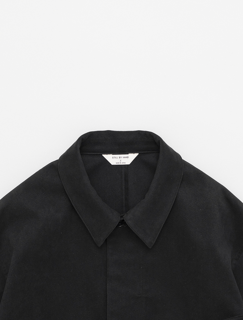 SYNTHETIC LEATHER SHORT BLOUSON