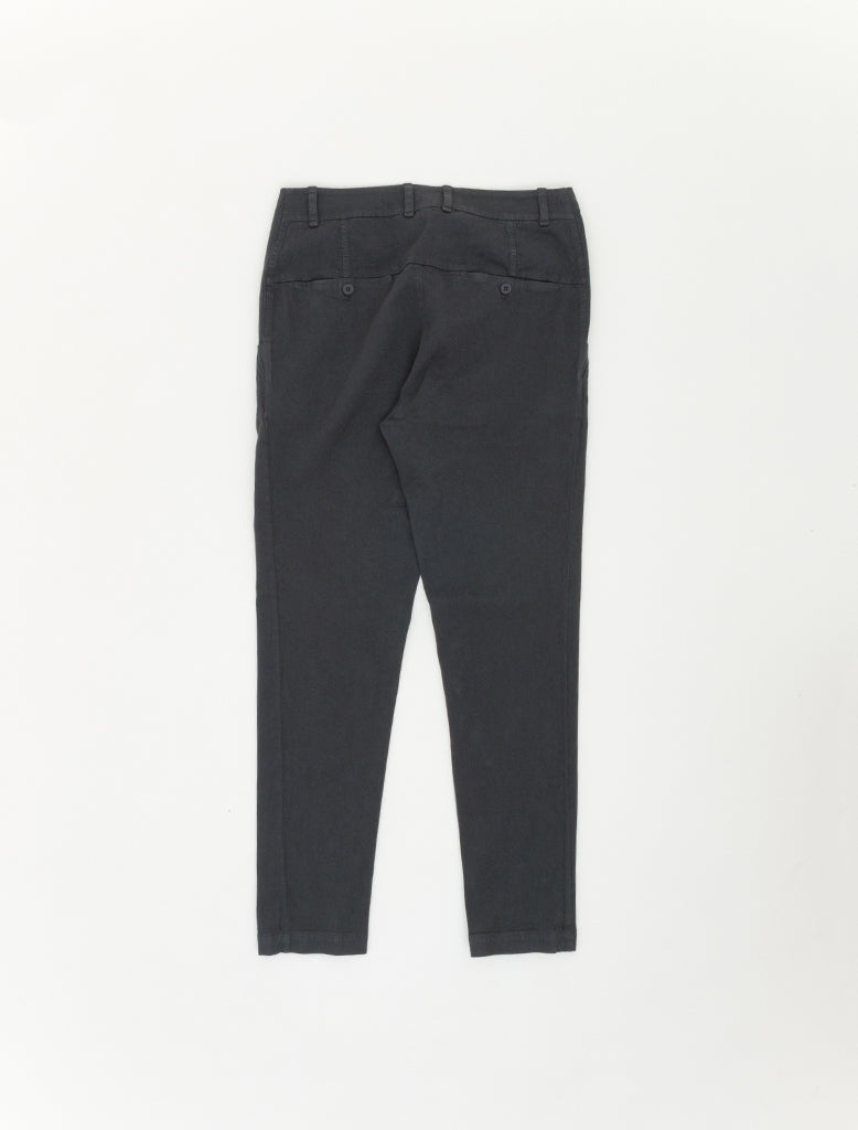 STRETCH COTTON / WOOL TROUSER - Cha