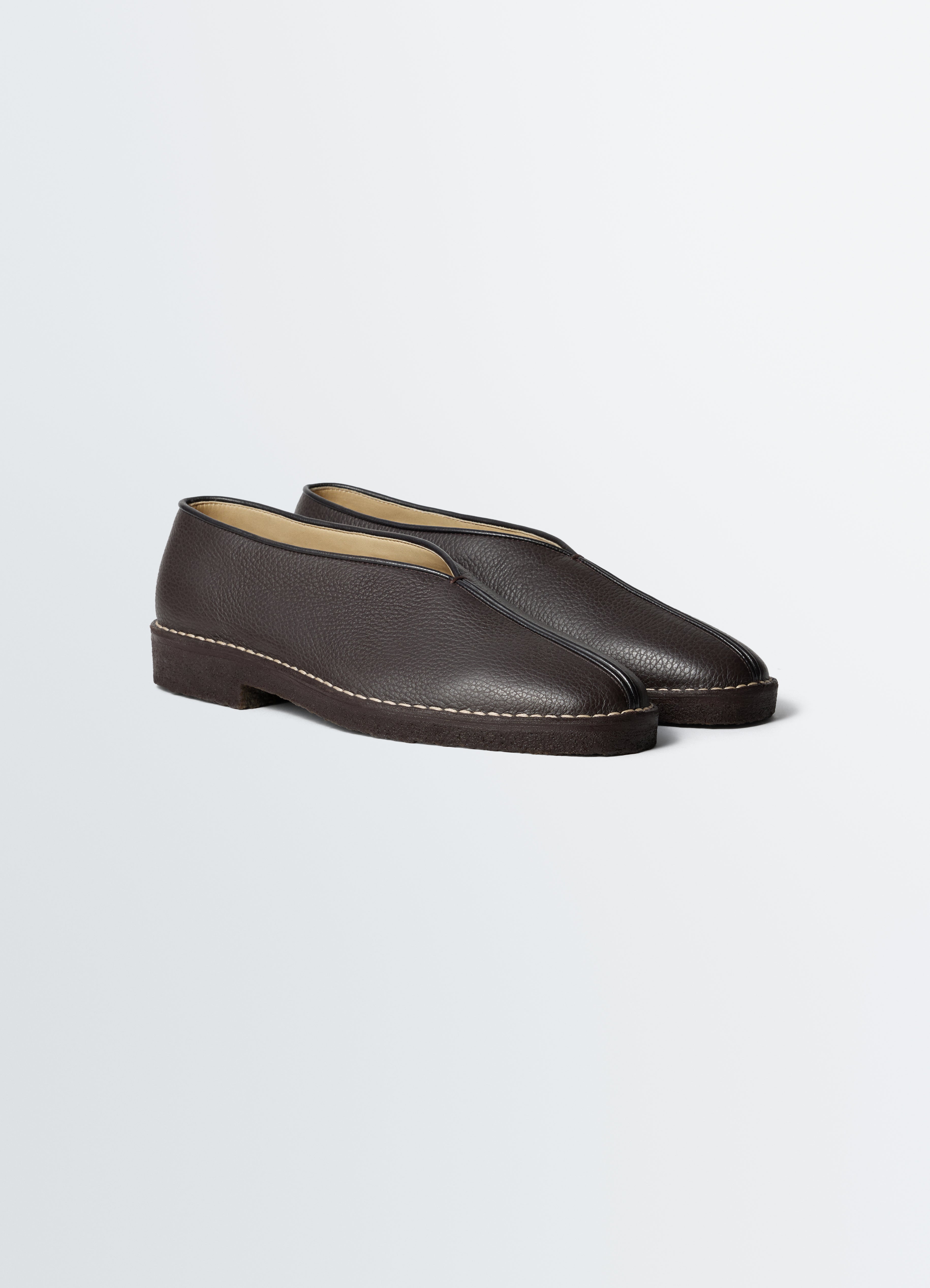 PIPED CREPE SLIPPERS