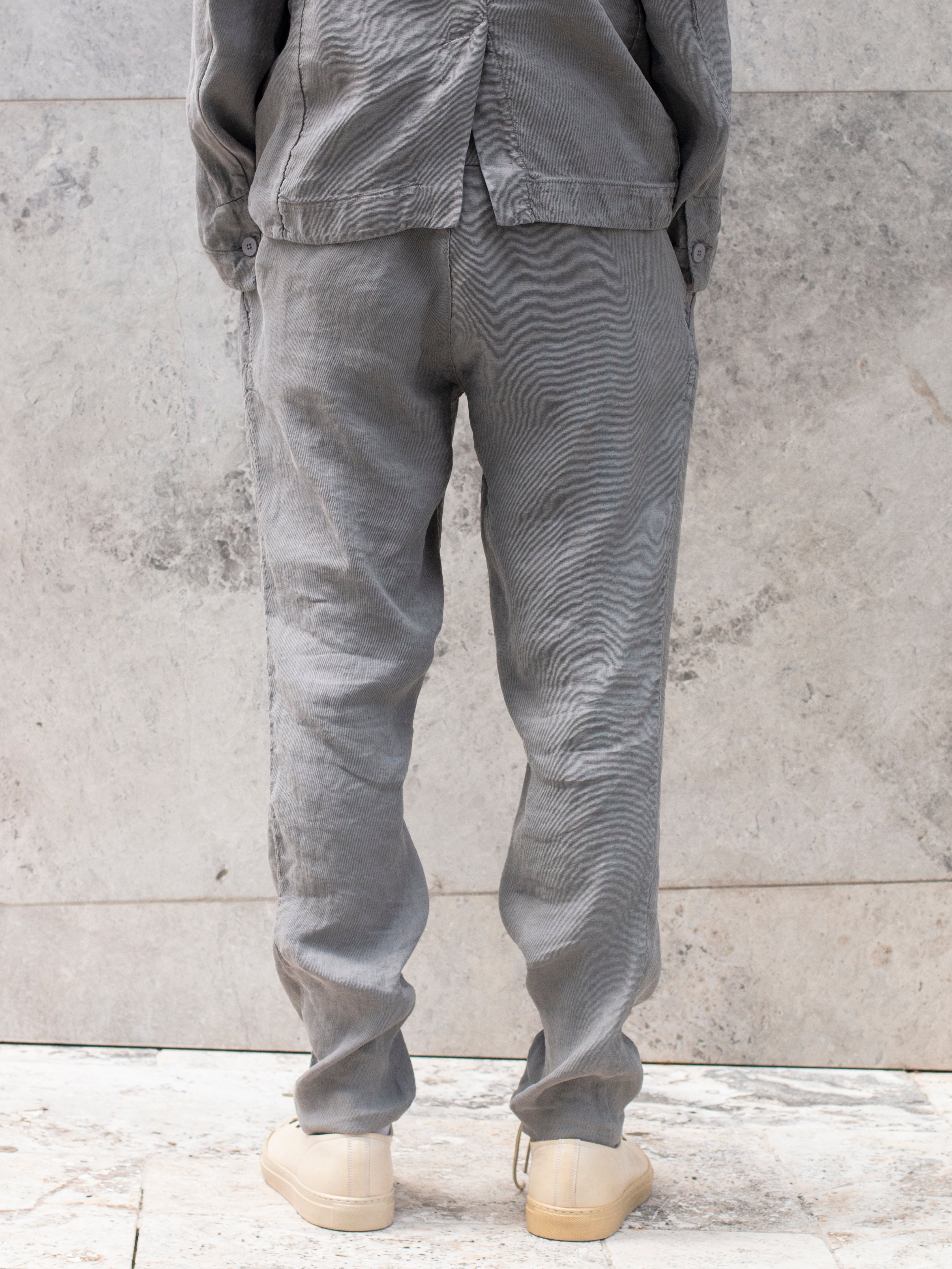 LINEN BLEND TROUSER
