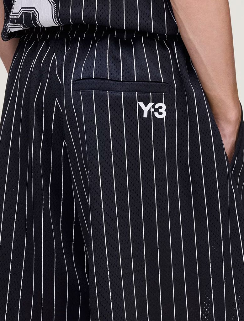 MESH PINSTRIPE SHORTS