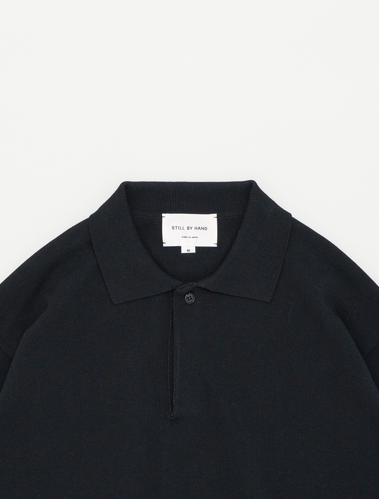 SILK MIX KNITTED POLO