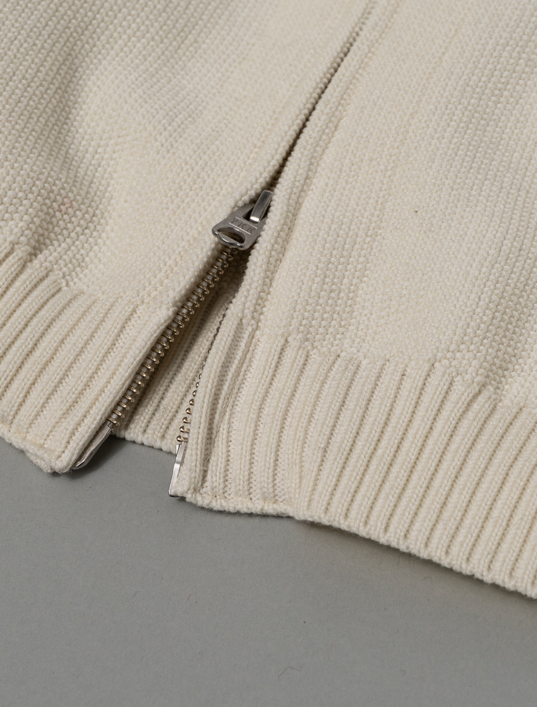 ZIPPED KNIT CARDIGAN