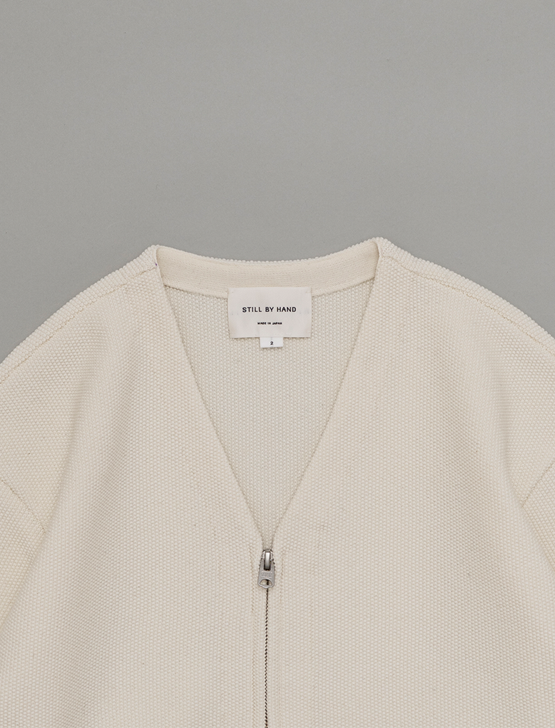 ZIPPED KNIT CARDIGAN