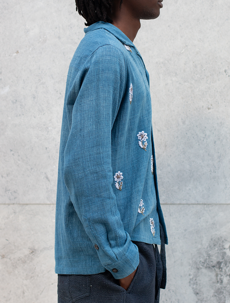 CAMP COLLAR SHIRT INDIGO