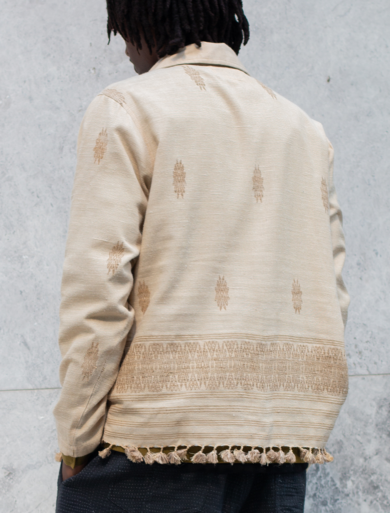 HANDLOOM WOVEN SILK OVERSHIRT