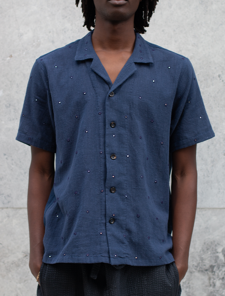 CAMP COLLAR MIRROR SS SHIRT