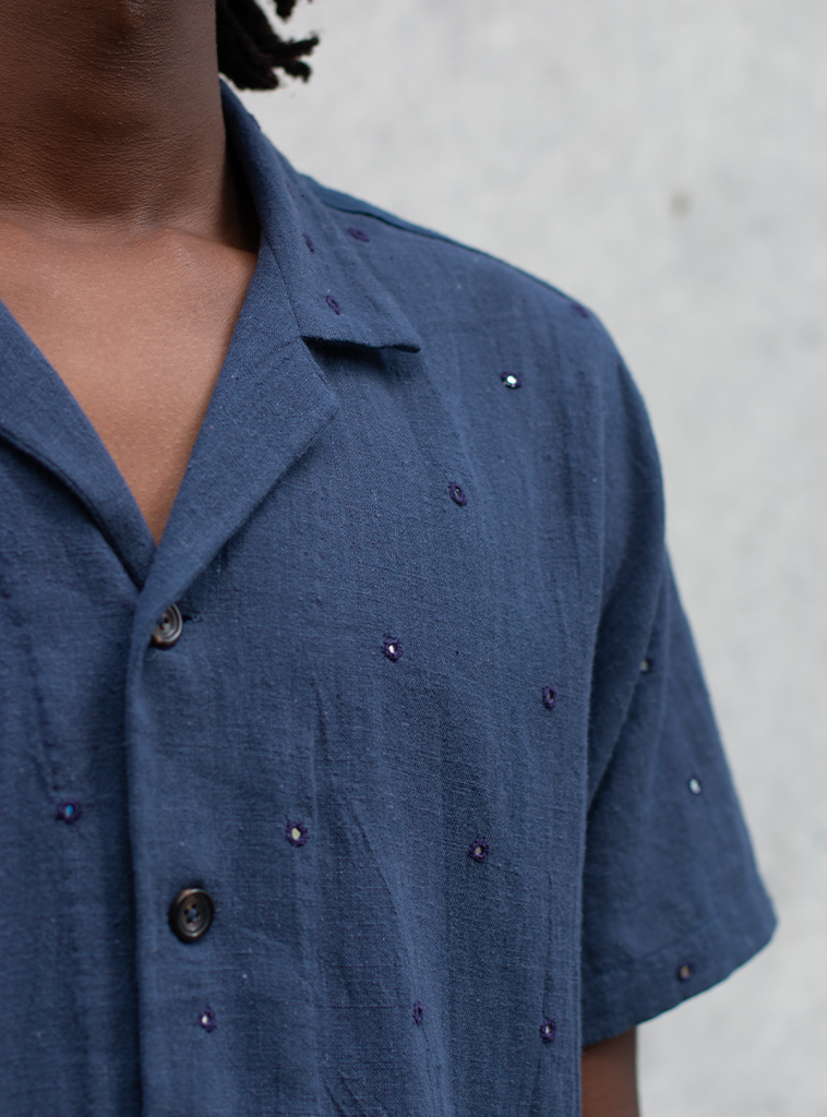 CAMP COLLAR MIRROR SS SHIRT