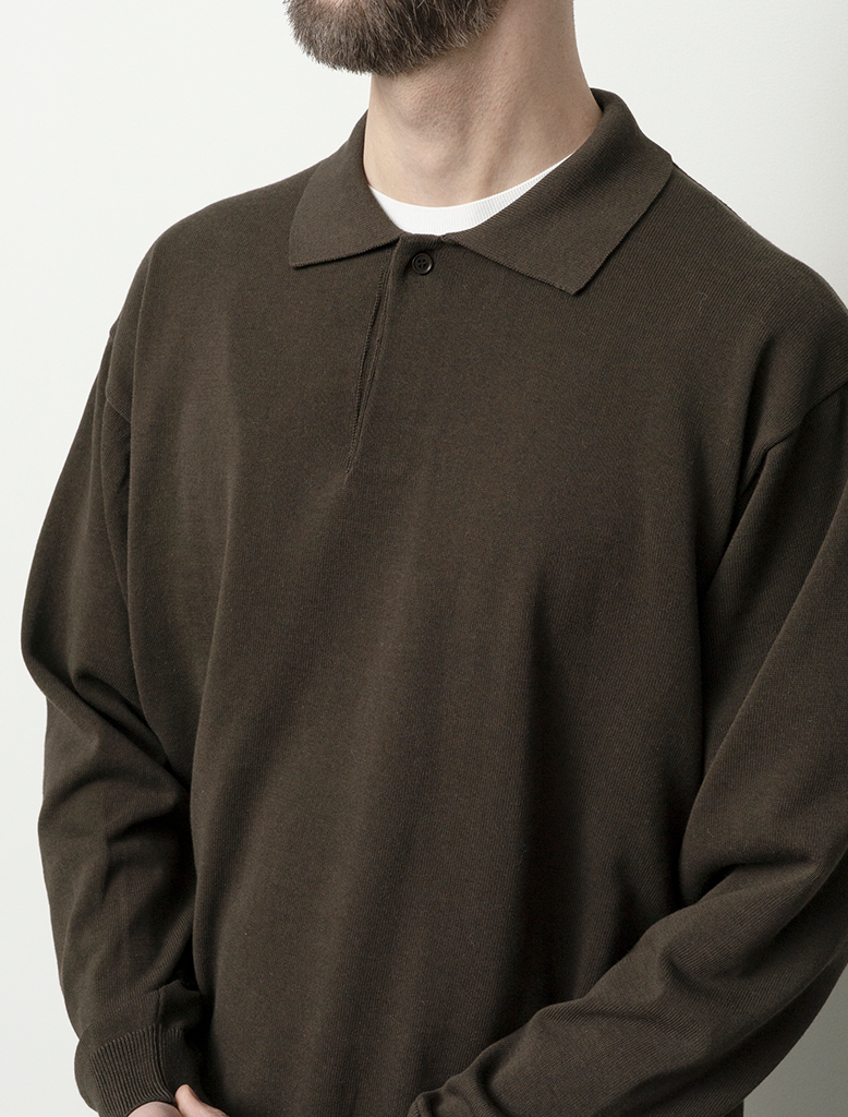 SILK MIX KNITTED POLO