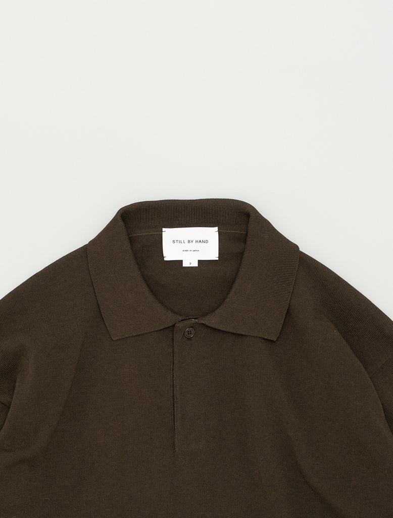SILK MIX KNITTED POLO