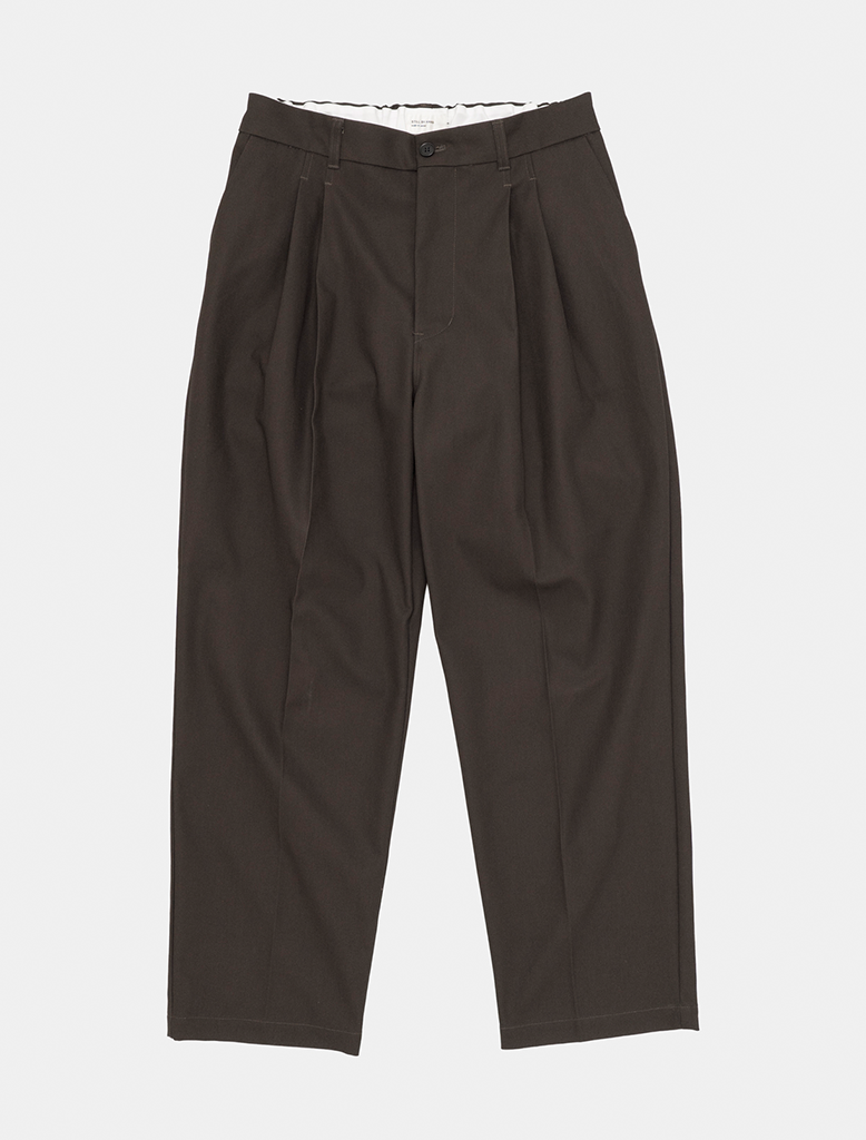 DEEP TUCK PRESSED PANTS