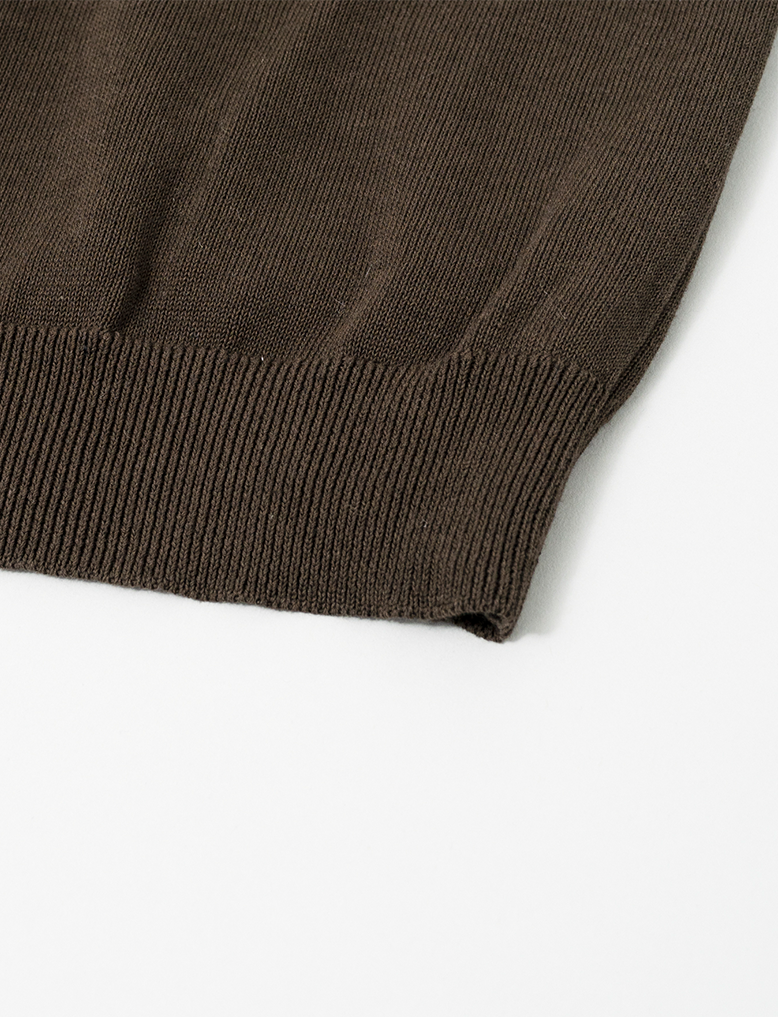 SILK MIX KNITTED POLO