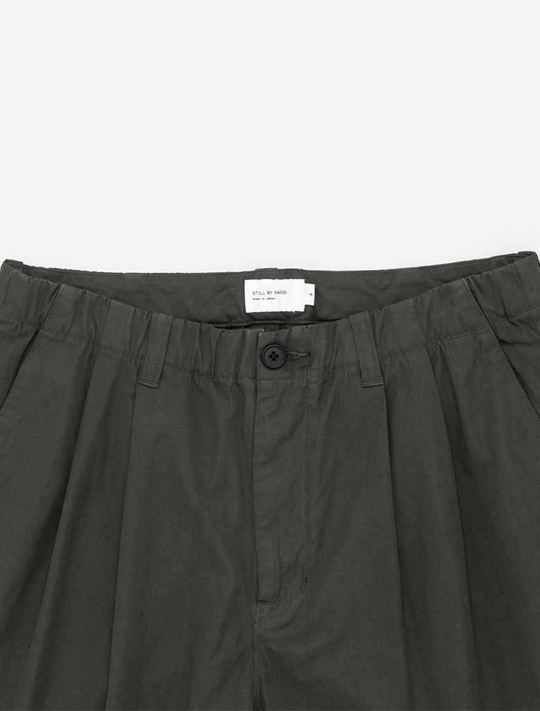 GARMENT DYED 2 PLEAT PANTS