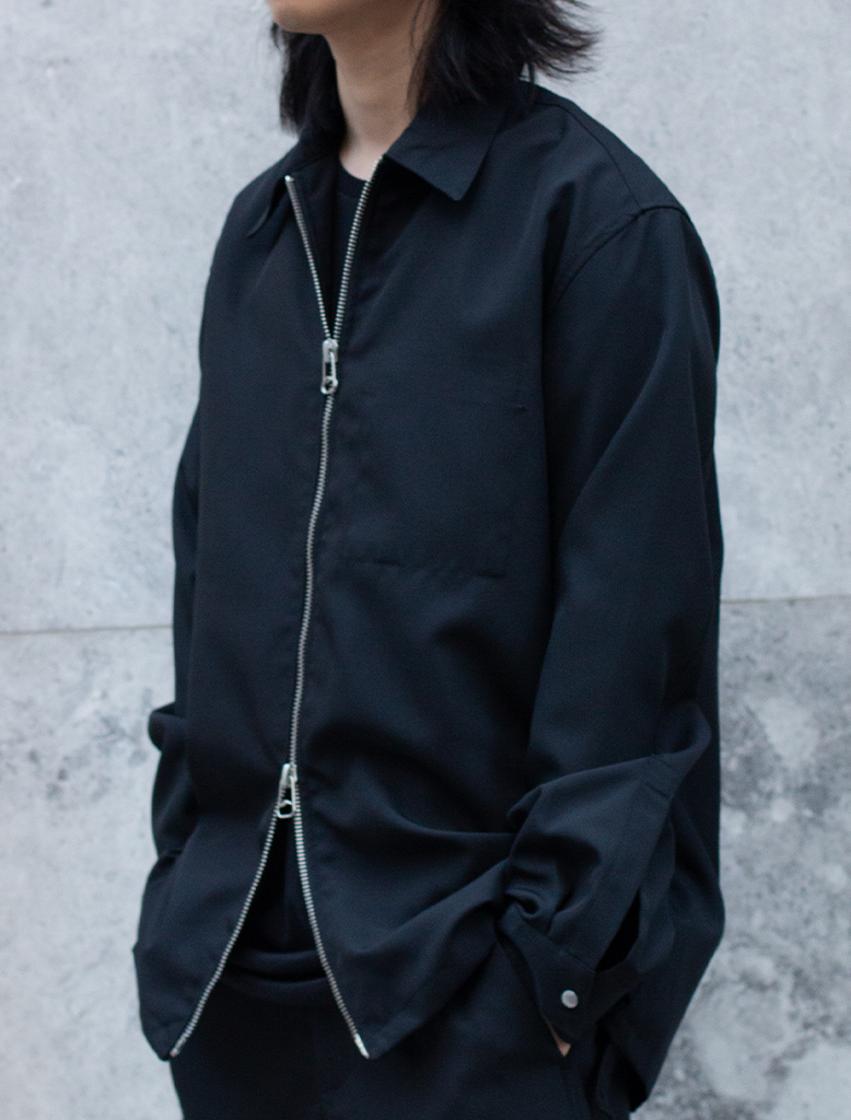 OAMC Edition 別注 IAN Shirt Sサイズ　ブラック OAMC - OAMC IAN SHIRT ジップシャツ Sサイズ JP:XL～ ブラック