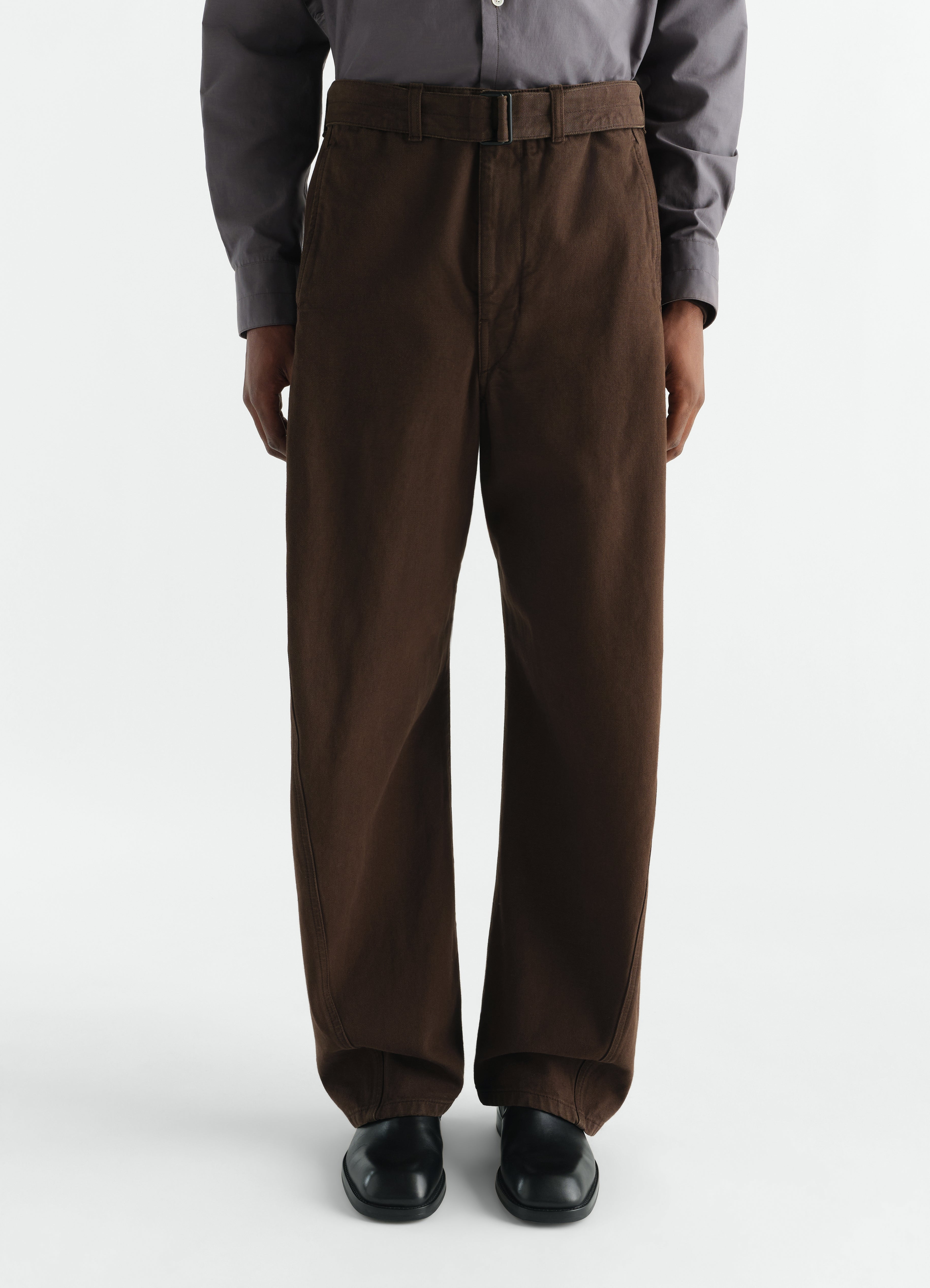 TWISTED BELTED PANTS