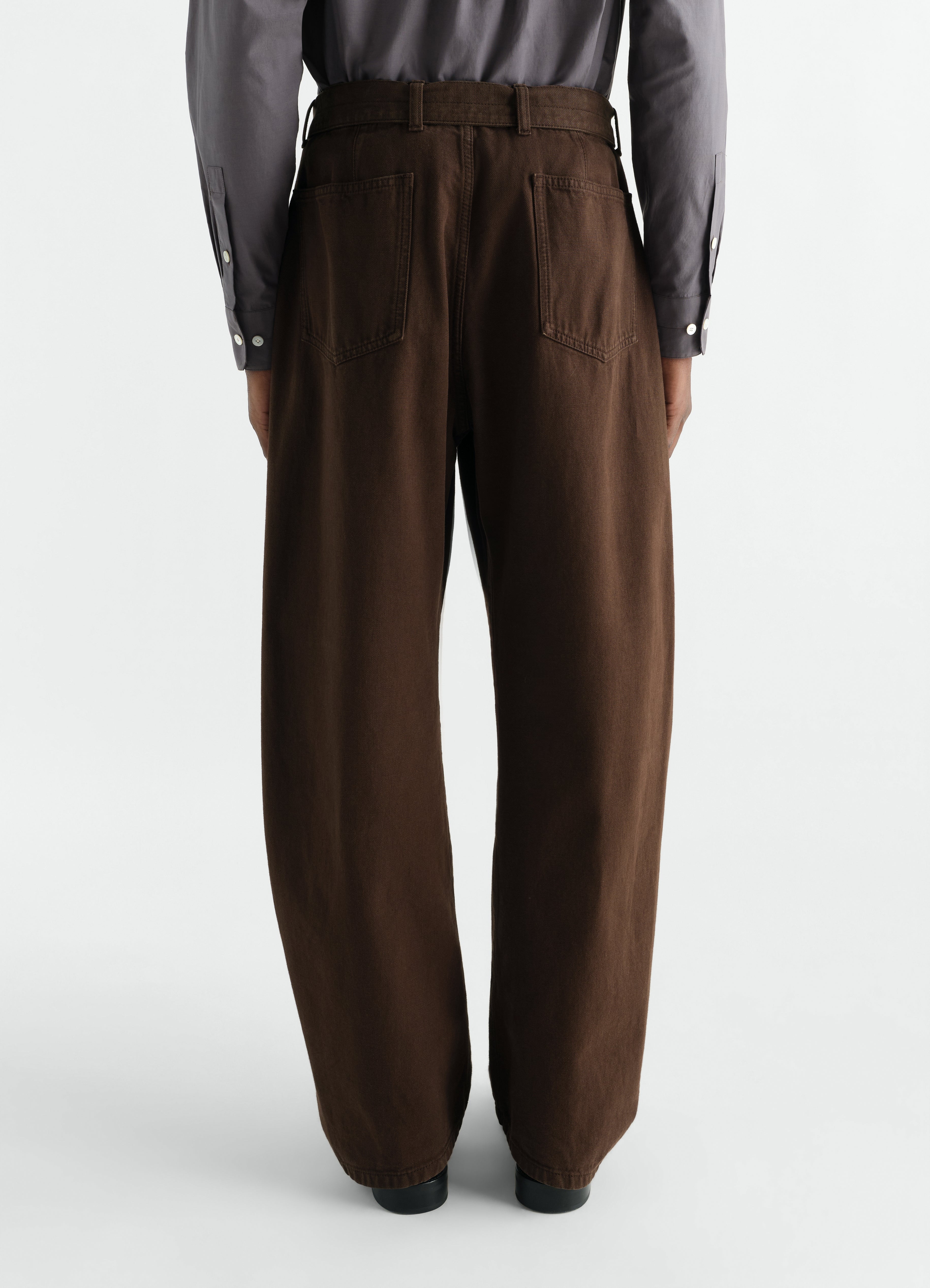 TWISTED BELTED PANTS