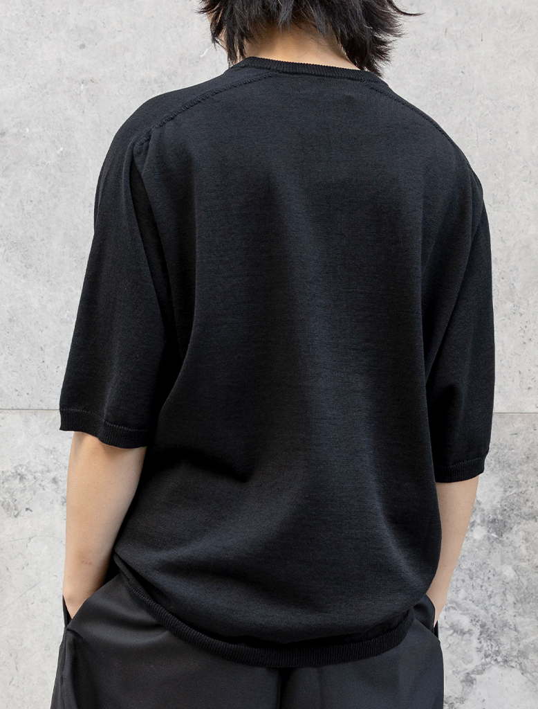 1/2 SLEEVE KNIT T-SHIRT