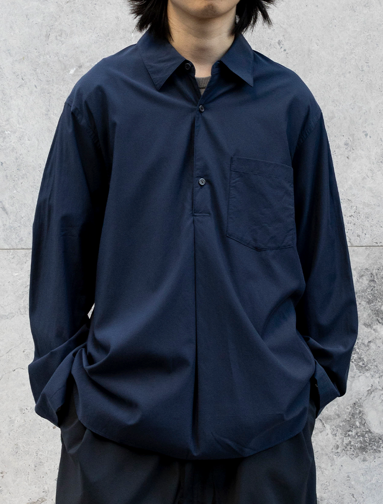 CUPRO MIXED PULLOVER SHIRT