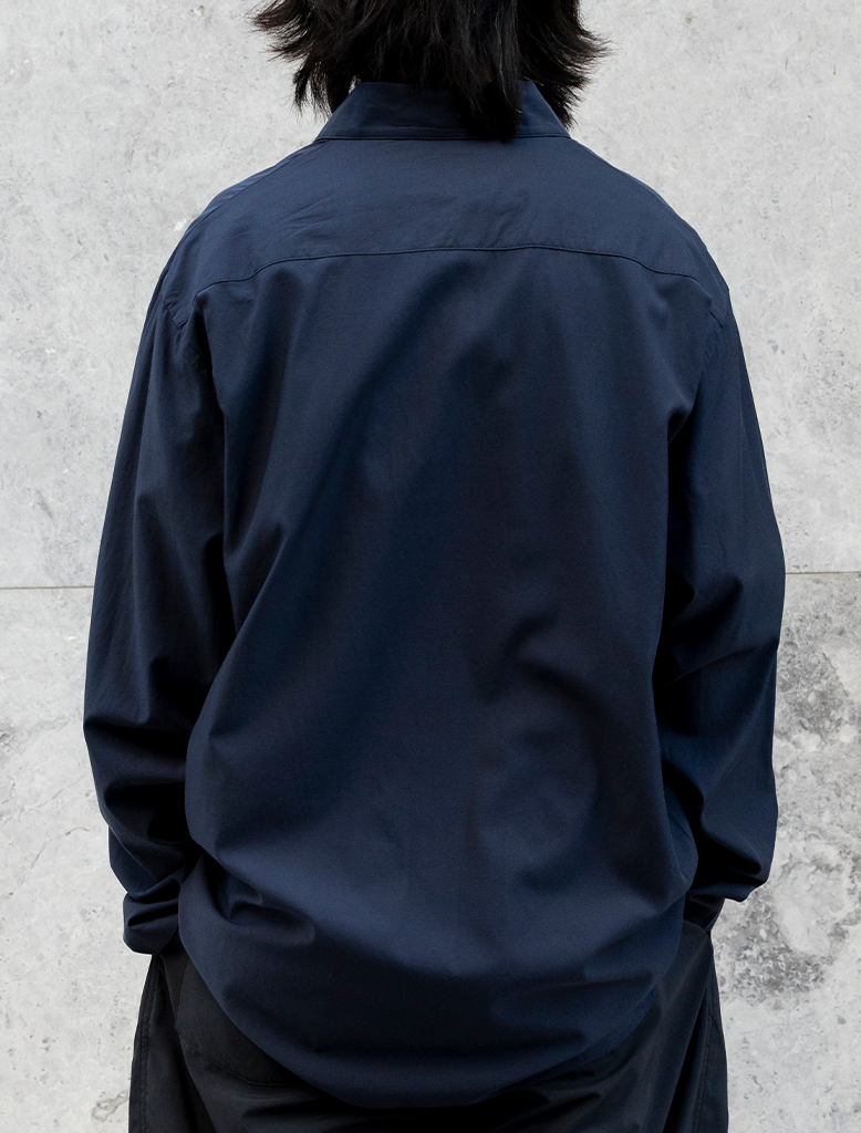 CUPRO MIXED PULLOVER SHIRT