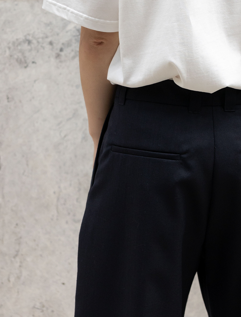 TUCK WOOL PANT