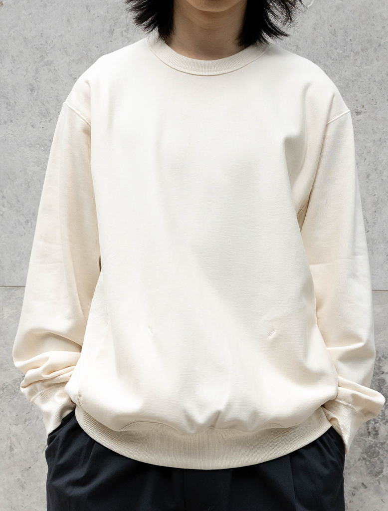 MERCERISED COTTON SWEATSHIRT