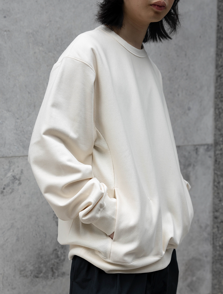 MERCERISED COTTON SWEATSHIRT