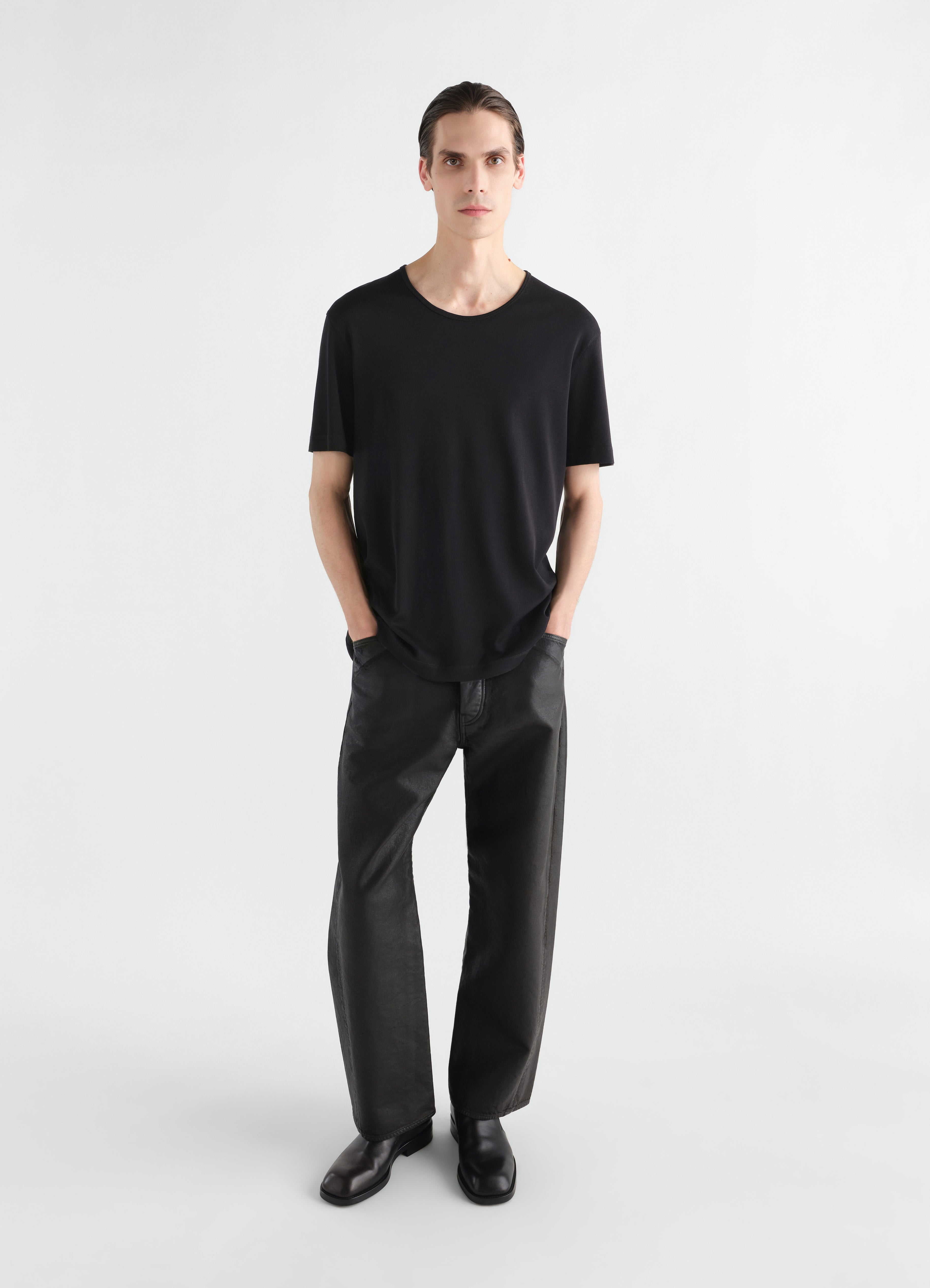 U-NECK RIB T-SHIRT